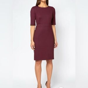 Nora Gardner Karyn Half Sleeve Knee Length Sheath Dress size 16